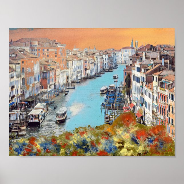VENICE - View of the CANAL GRANDE Poster (Framsidan)