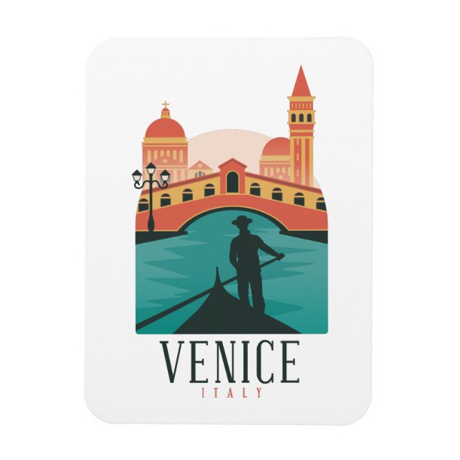 Venice Vintage resor Magnet (Vertikal)
