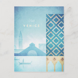Venice Vintage resor Poster - vykort för konst