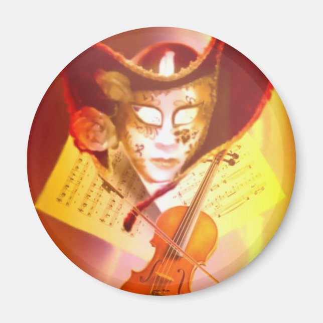 Venice Violinist Magnet (Framsidan)