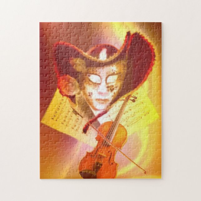 Venice Violinist Puzzle Pussel (Vertikal)
