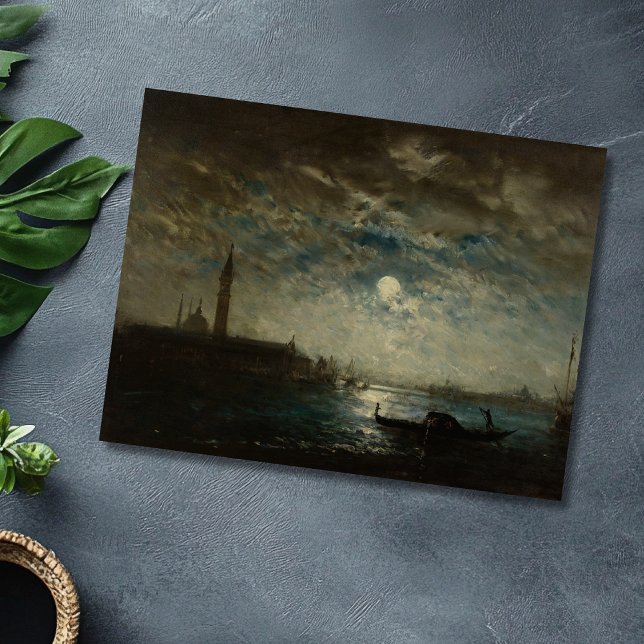 Venise et le Campanile au Clair de Lune Vykort (Skapare uppladdad)