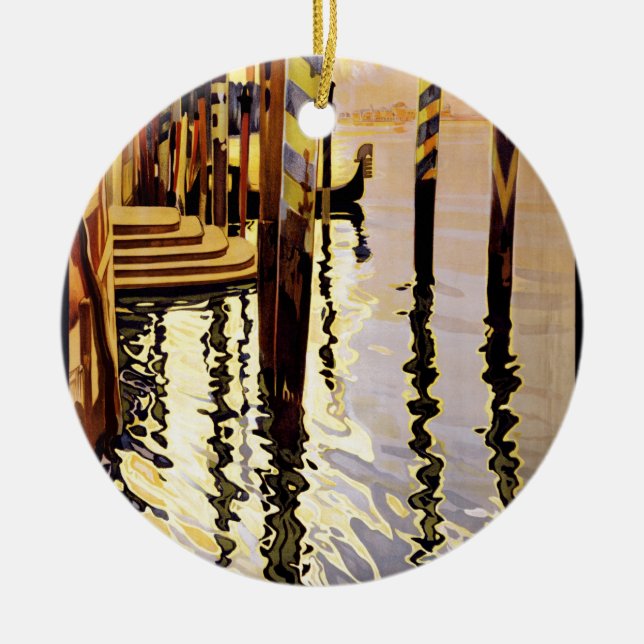 Venise et le Lido Julgransprydnad Keramik (Framsidan)