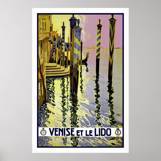 Venise et le Lido Poster (Framsidan)