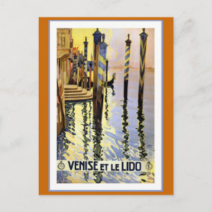 "Venise et le Lido" Poster Vintage resor Vykort