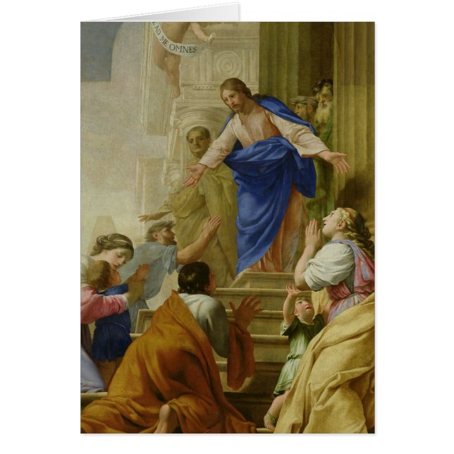 Venite som mig Omnes Hälsningskort (Framsidan)