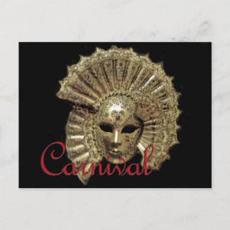 Venitian Carnival Mask Vykort