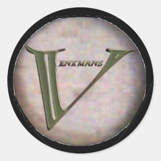 Venkman Logotyp Sticker Runt Klistermärke