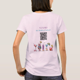 VENMO: Bride a Cocktail Personlig QR-kod T Shirt