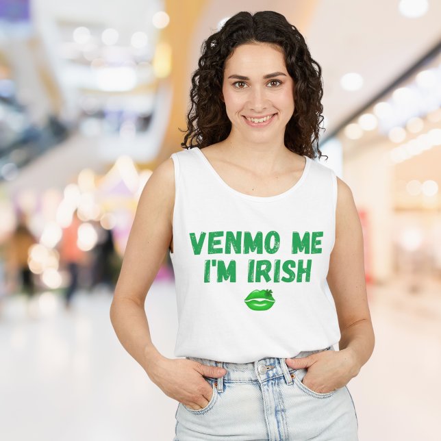 "Venmo Me I's Irish" Baby Tee - Funny St. Patrick ("Venmo Me I'm Irish" Baby Tee - Funny St. Patrick's Day Fitted Tee)