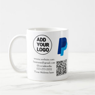 Venmo paypal skanna för att betala Lägg till q r-k Kaffemugg