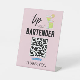 Venmo QR-kodtecken för Bartender