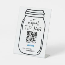 Venmo QR-kodtecken för Bartender