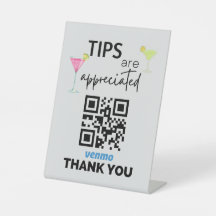 Venmo Sign för Bartender