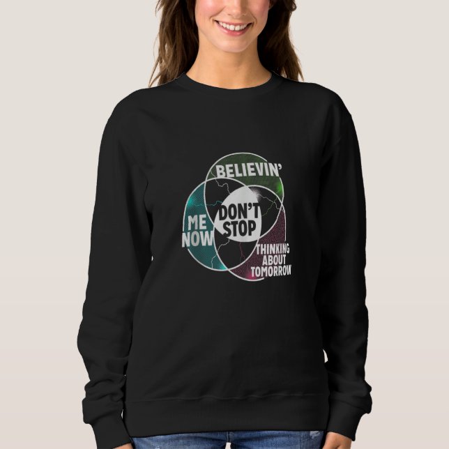 Venn Diagram Don't Stop Algebra Math T Shirt (Framsida)