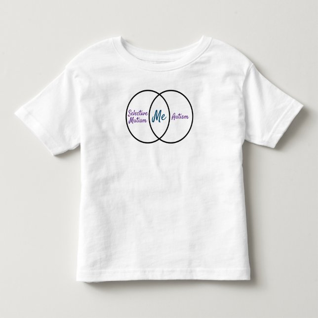 Venn-diagram dubbeldiagnos t shirt (Framsida)