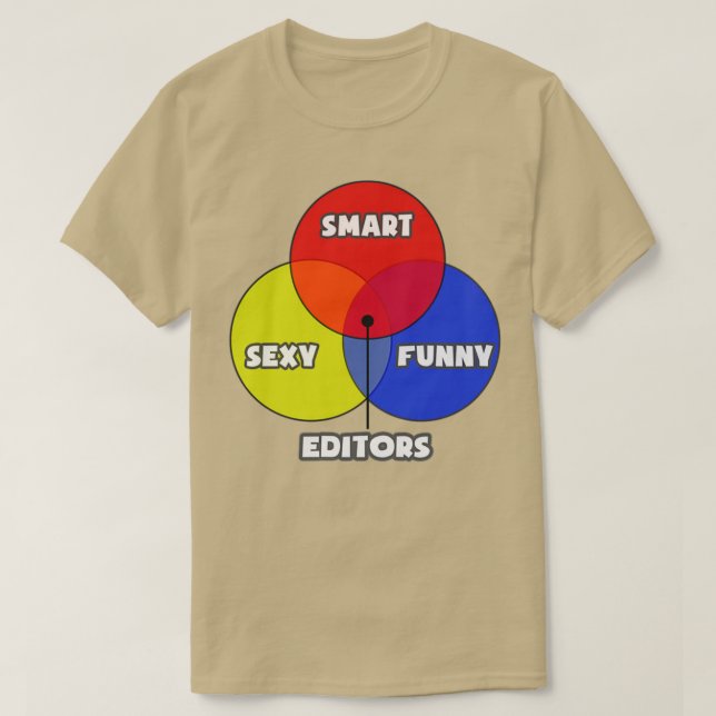 Venn Diagram Editors T Shirt (Design framsida)
