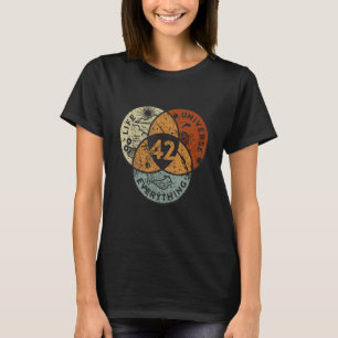 Venn Diagram Livet Universum Och Allting 42 T Shirt