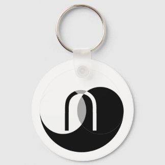 Venn Intersection YinYang Nyckelring