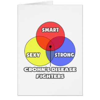 Venndiagram ... Crohns sjukdomskämpar Hälsningskort