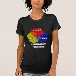 Venndiagram ... Geografiska lärare T-shirt