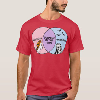 Venndiagram GingersVampires T Shirt