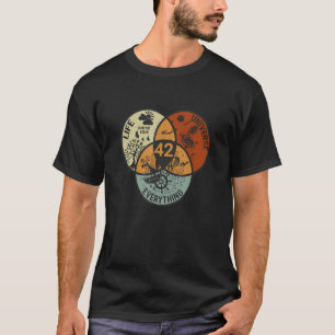 Venndiagram livet på universum och allt 42 t shirt