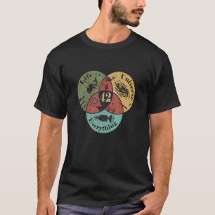 Venndiagram livet på universum och allt 42 t shirt