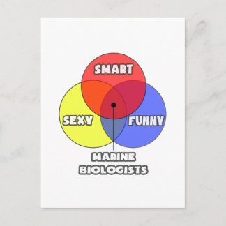 Venndiagram ... Marine Biologists Vykort