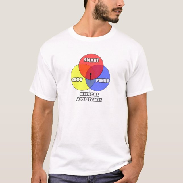 Venndiagram ... Medicinsk assistent Tee Shirt (Framsida)