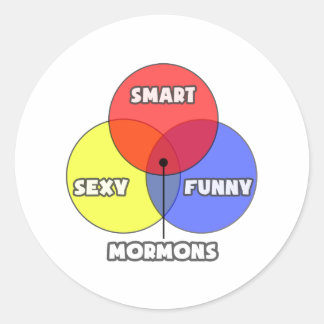 Venndiagram ... Mormons Runt Klistermärke