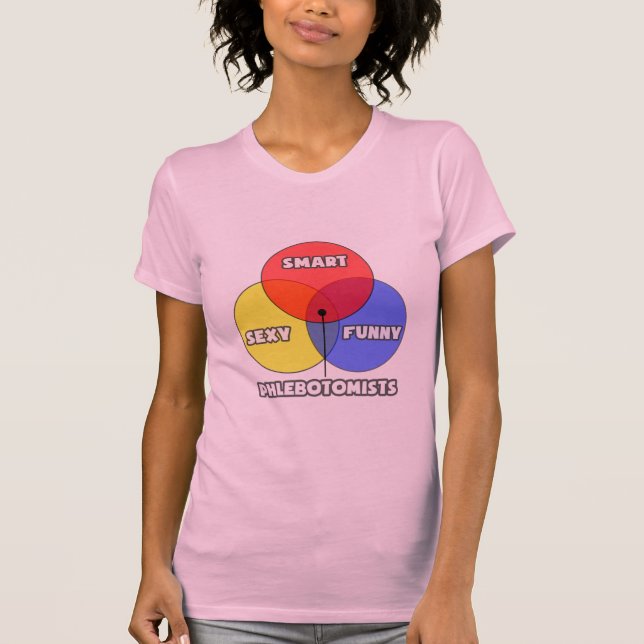 Venndiagram ... Phlebotomister Tee (Framsida)