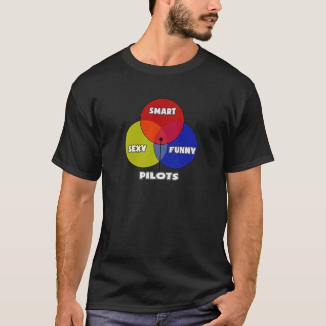 Venndiagram ... Piloter Tee Shirt (Framsida)