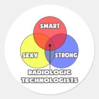 Venndiagram ... Radiologitekniker Runt Klistermärke