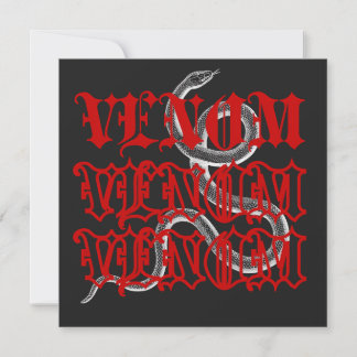 Venom är ormens vapen inbjudningar