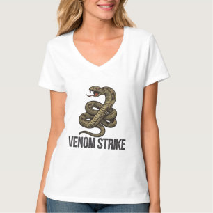 Venom Fury: Deadly Rattlesnake Strejka T Shirt