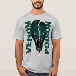 Venom Giftig Orm Streetwear Grafisk Design T Shirt