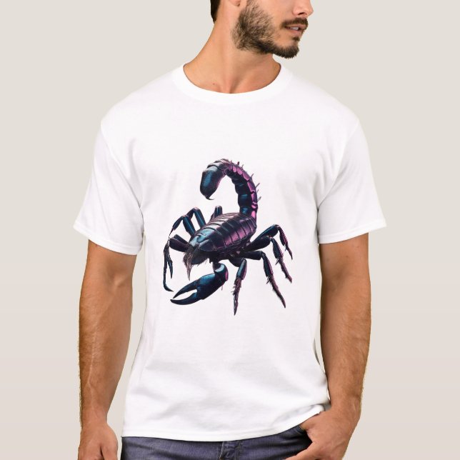 Venomous Black Scorpion T Shirt (Framsida)