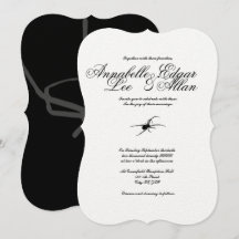 Venomous - Elegant gotiic bröllopsinbjudan
