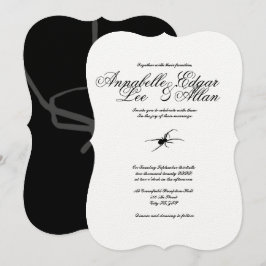 Venomous - Elegant gotiic bröllopsinbjudan Inbjudningar