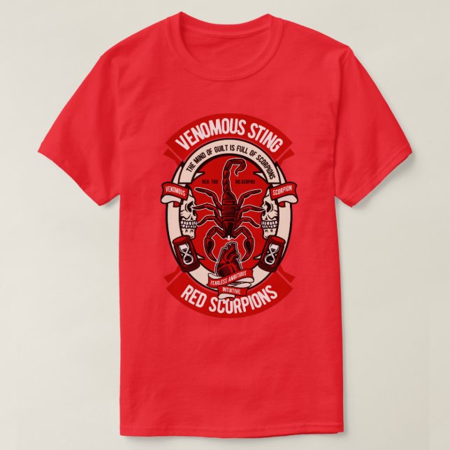 Venomous Scorpion T Shirt (Design framsida)