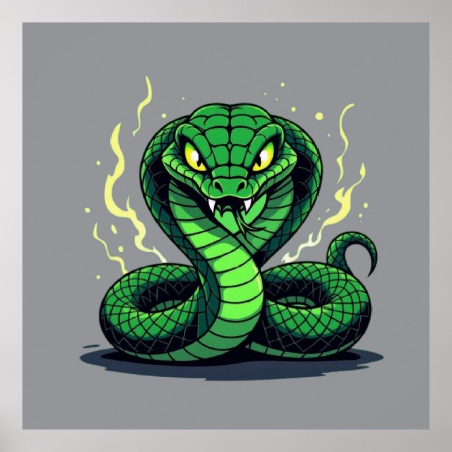 Venomous Snake – Danger and Precision Poster (Framsidan)