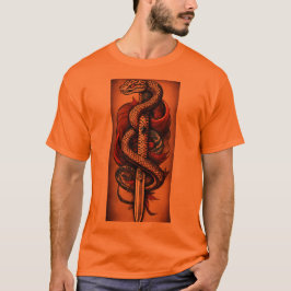 "Venomous Vogue: Snake-Inspired Mode" T Shirt