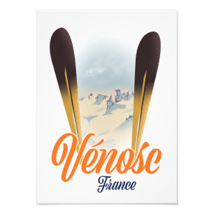 Vénosc, Frankrike Ski poster