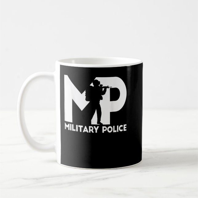 Venteransk militärpolis kaffemugg (Vänster)