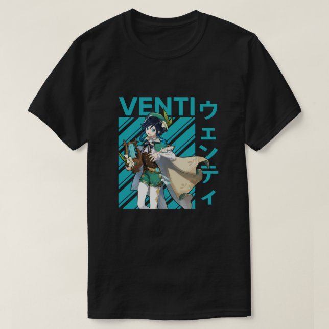 Venti Genshin Impact Classic T Shirt (Design framsida)