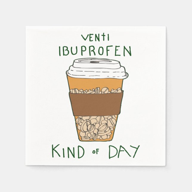 Venti Ibuprofen Sorts Dag Pappersservett (Framsidan)