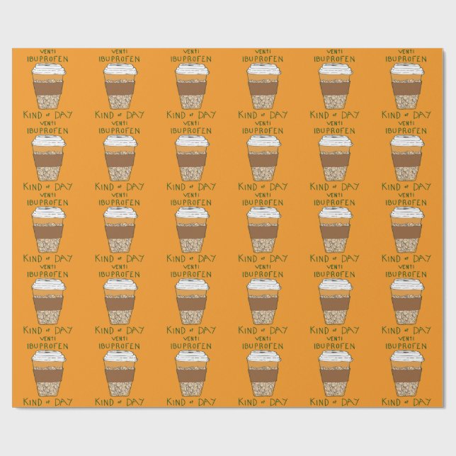 Venti Ibuprofen Sorts Dag Presentpapper (Platt)