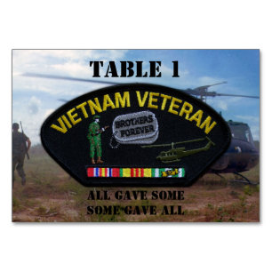 Ventiler från krig i Vietnam, militärt Bordsnummer