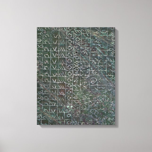 Ventilerad plack med venetisk inskrift canvastryck (Framsida)